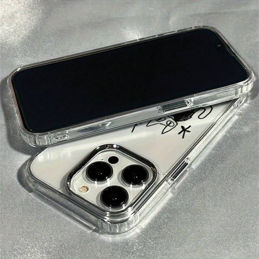 Estuche de teléfono con diseño de gato, diseñado para modelos de for 13, 12, 11, 16, 17 Pro Max, 15 Pro y 14 PLUS, con absorción de impactos y propiedades antideslizantes.Este estuche ligero presenta un diseño de moda y una protección de alta calidad de TPU, lo que lo convierte en un regalo ideal para la temporada festiva. - transparente - Ver 1
