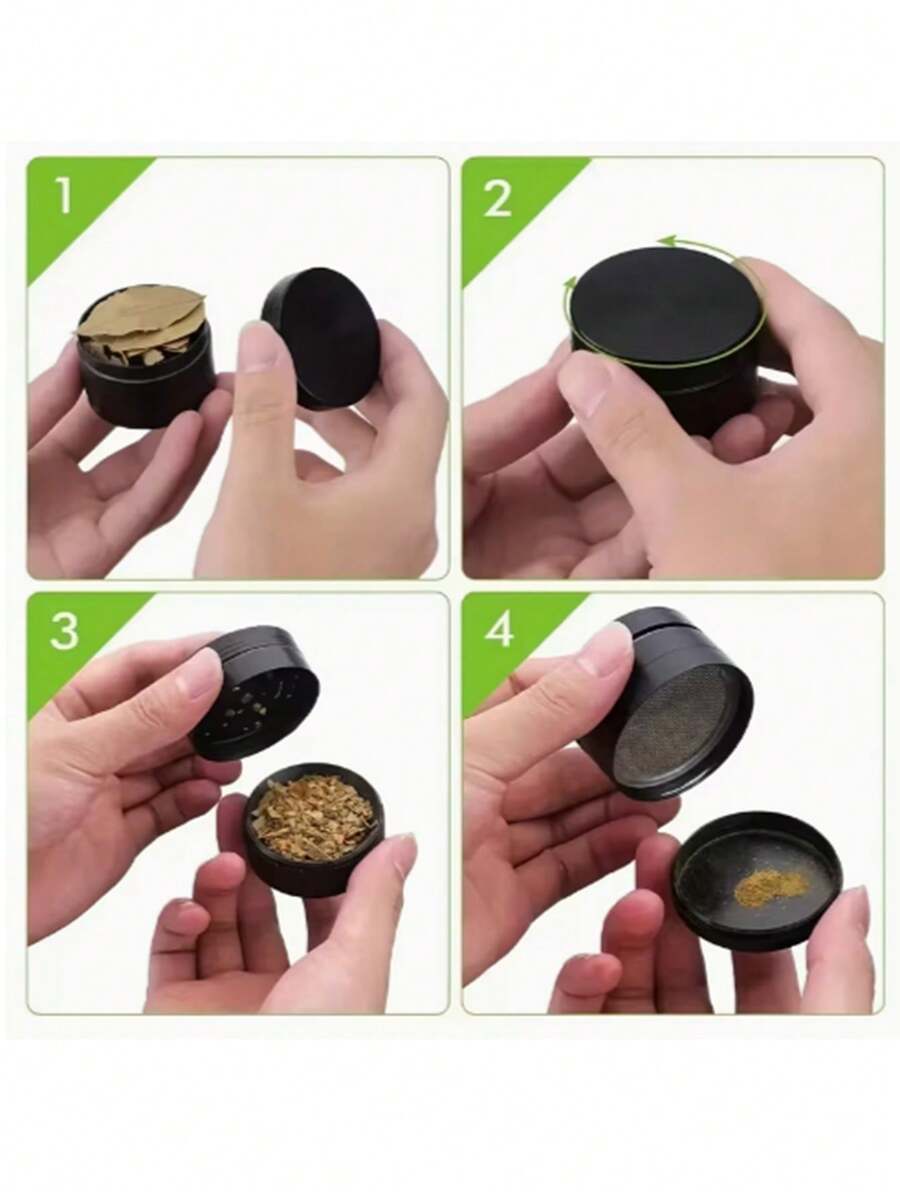 1 Piece Of 4-Layer Alloy Grinding Tool - High-Quality Metal Multifunctional Grinding Tool - Compact Home Decoration - Holiday Gift Set, Anniversary Celebration, Business Gift, , 1pc Four Layer Black Metal Grinder, Available In Various Sizes, Convenient, Fast, And Easy To Use, Suitable For Family Or Travel Use, Is The Perfect Gift For Family And Friends