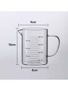 Tazza dosatrice in vetro borosilicato resistente al calore con manico antiscivolo e beccuccio a V - Resistente ai microonde e agli urti - Vetro trasparente con indicazioni in millilitri - Adatto per cottura, laboratorio, servizio - Confezione singola (disponibile in misure da 350ml/500ml/1L) - Multicolore - Visualizzare 16