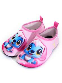 Girls Water Shoes For Toddler & Kids (3-12 Years) Cute Blue Puppy Print Quick Dry Non-Slip Protective Sole Beach Pool Wading Shoes - Multicolor - View 4