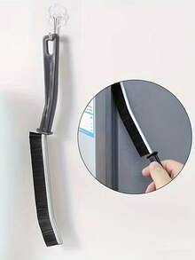 1 pièce Brosse de nettoyage des fentes multifonctionnelle - Pas besoin de grattoir électrique, convient pour la cafetière, la salle de bain, les toilettes, la machine à laver, l'évier de cuisine, les tuyaux d'évacuation et les joints de carrelage, en plastique pour les espaces étroits - Multicolore - Voir 10