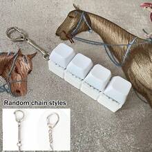 1pc 4-In-1 Keyboard Shaped Stress Relief Keychain, With Portable Clip, Cute & Soothing Small Pendant, Can Be Hung On Keys/Bags - Multicolor - View 13