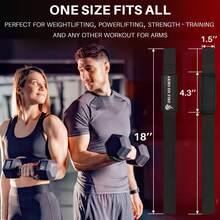 Lifting Straps For Weightlifting Gym Strength Training - Wrist Straps With Neoprene Padded Cotton - Men & Women – Ideal For Powerlifting, Bodybuilding & Deadlifts - 黑色 - 查看 5
