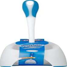 Toilet Brush with Base for Bathroom Cleaning, Features a White Color and Comes with a Handle - Blanco - Ver 3