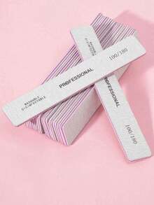 10/5/3pcs Double-Sided Nail File, 100/180 Grit, Washable & Reusable, Suitable For Natural Nails & Acrylic Nails, Home & Salon Use, Nail Care Tools, Nail Art Tools, Nails, Nail Tools (Applicable To Nail Stickers) - Multicolor - View 6