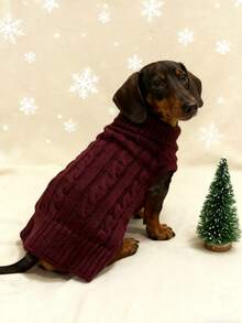 1 buc pulover Dachshund, pulover lung pentru câini, îmbrăcăminte pentru animale de companie, pulover pentru animale de companie în stil britanic, pulover extins pentru animale de companie, design minimalist, stil pentru cupluri/cel mai bun prieten, potrivit pentru pudel, Basset Hound, Dachshund, Beagle, Corgi, câini lungi, pisici, lungime extinsă, stil de Crăciun, Crăciun