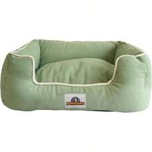 Cama Alta Cuadrada para Perros Chica Chico– Cama Suave y Acolchada con Bordes Elevados y Material de Poliéster y Algodón (Café) - Gris - Ver 11