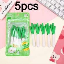 Borradores antircontaminación de color macaron aleatorio, borradores con agarre científico para la postura, borradores de panda lindos, borradores realistas de papas fritas, borradores realistas de barras de chocolate, borradores divertidos realistas de cebolla verde, con residuos mínimos, adecuados como premios y regalos - Multicolor - Ver 14