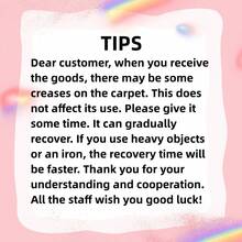 1 块天鹅绒面料圆形地毯，客厅健身房瑜伽垫圣诞装饰吊篮旋转椅圆形靠垫电脑椅垫卧室可爱床边地毯 - 粉色 - 查看 12