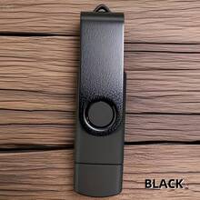 High-Speed USB-C Flash Drive] 2-In-1 High-Speed USB-C Flash Drive 128GB/116GB/100GB/256MB |   Dual Interface Thumb Drive With Metal Clip, OTG For Android Smartphones & Tablets, Compatible With PC & , Multi-Color Options, Smartphone Storage, Sleek - Black - View 13