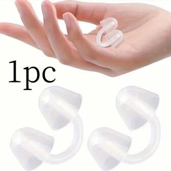 1个硅胶U型鼻夹，游泳配件，适合成人水上运动