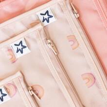 Tiny Twinkle Mess-Proof Travel Bags Airline Compliant Zipper Closure Clear Front Pouch Diaper Bag Packing Toiletry Or Cosmetics Organizer 3 Pack Set Boho Rainbow 3 Pack Travel Bags Without - BohoRainbow - View 5