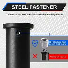 Funda adaptadora olímpica (2 piezas), convierte postes de placa de peso estándar de 1 pulgada a postes de placa de peso  de 2 pulgadas, adecuado para barras de barra estándar de 1 pulgada - 2 Unidades - Ver 3