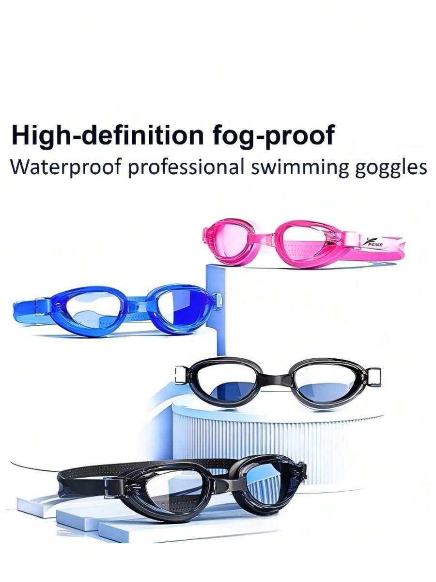 Adult Swimming Goggles, Ultra-Clear Vision, Anti-Fog And UV Protection, Suitable For Various Swimming Activities