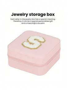 Travel Jewelry Organizer, Initial Jewelry Box, Customizable Letters, Multifunctional Jewelry Organizer, Jewelry Organization And Storage, Compact Jewelry Box, Makeup Organizer, Nail Polish Organizer, Travel Essentials, Cruise Essentials - Multicolor - View 20