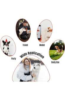 1pc Turtle Dog Scarf - Turquoise Blue & Mint Green Turtle Print With Starfish Pattern, Adjustable For Medium To Large Dogs, Turquoise Ocean Themed Pet Apparel, Suitable For Beach Walks And Swimming Accessories - Multicolor - View 4