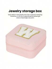 Travel Jewelry Organizer, Initial Jewelry Box, Customizable Letters, Multifunctional Jewelry Organizer, Jewelry Organization And Storage, Compact Jewelry Box, Makeup Organizer, Nail Polish Organizer, Travel Essentials, Cruise Essentials - Multicolor - View 25