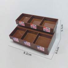 迷你娃娃屋仿真超市货架面包架场景仿真模型迷你超市 - 彩色 - 查看 10