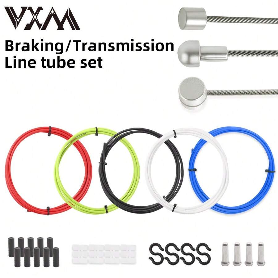 VXM 2.5米自行车变速器线，通用自行车变速线，自行车刹车线，2根钢丝+1包配件，适用于山地车和公路车维修