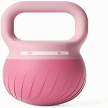 Soft Kettlebell for Workout - Shook Resistance Base Anti-Slip, Wide-Grip Handle for Strength and Safety - Rosado - Ver 2