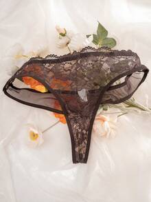 3pcs/Set Women Plus Size Solid Color Lace Wireless Thin Cup Comfortable Bra Set - Multicolor - View 7
