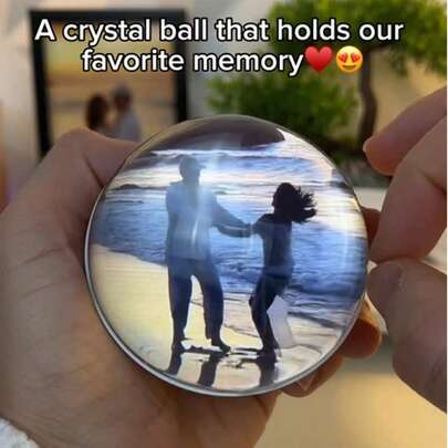 2.7" 4GB Video Player 3D Crystal Ball DIY Memory Ball Art Glass Ball Lamp Pixel Display Screen