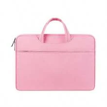 1 pieza Bolso para laptop que se ajusta a laptops de 11-12/13-13.3/14/15-15.6-16 pulgadas, con cierre completo, unisex, de gran capacidad, maletín portátil multifuncional para oficina, bolso para archivos de conferencia, bolso para laptop, maletín de negocios - Gris - Ver 10