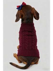 1 buc pulover Dachshund, pulover lung pentru câini, îmbrăcăminte pentru animale de companie, pulover pentru animale de companie în stil britanic, pulover extins pentru animale de companie, design minimalist, stil pentru cupluri/cel mai bun prieten, potrivit pentru pudel, Basset Hound, Dachshund, Beagle, Corgi, câini lungi, pisici, lungime extinsă, stil de Crăciun, Crăciun