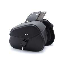 1 Pair Motorcycle Side Bags, Motorcycle Hanging Bags, Motorcycle Accessories Riding Bags, PU Leather, Motorcycle Travel Off-Road, Small Size Bag/Can Hold Raincoat/Riding Gear/Gloves - Black - View 6