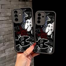 Funda para teléfono de gato negro y blanco linda para for  for galaxy A26, A36, A55, A35, A06, A16, A05, A14, A24, A34, A54, A15, A05S, A25, A23, A33, A53, A73, A13 4G 5G, resistente a golpes, suave cubierta de TPU., funda para móvil, funda de celular, protectores para celular - Color 1 - Ver 6