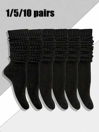 5/10 par vita, trendiga bubbelstrumpor för kvinnor, bekväma och andningsbara