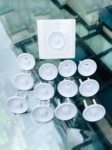 10/20个装三环欧盟标准儿童安全电源插座盖，家用插座保护盖，欧洲通用