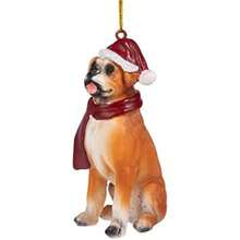 Adornos navideños con diseño de Perros, Charles Cavalier, Color Completo, 1(Boxer) - Multicolor - Ver 4