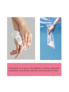 Lingettes nettoyantes jetables DEF (60 unités) pour le visage. Nettoyage délicat, douces et pratiques pour un usage quotidien. Idéales pour les routines de nettoyage. - Sans motif - Voir 6