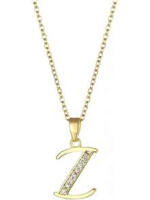 Clepsidra ®   Collares para mujer, collar inicial de Acero Inoxidable para uso diario. Cadenas para mujer resistente y elegante. Regalos y joyeria para mujer ideales para cumpleaños y bodas. Joyería, regalo - H - Ver 4
