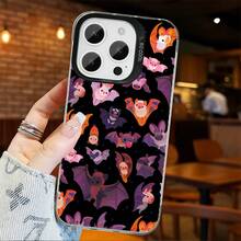 Funda de Teléfono con Patrón de Murciélago de Dibujos Animados, Estilo INS Adorable y a Prueba de Golpes, Panel Trasero Mate Duradero y Antivibración, Adecuada para Transsion INFINIX TECNOSPARKGO GT10PRO HOT10 HOT30I 40I 50I NOTE12 30 40 SPARK10 ZERO30, Regalo Perfecto para Estudiantes y Amigos a la Moda - Mezcla de colores - Ver 4