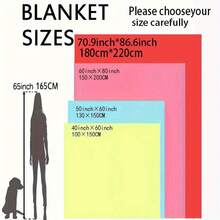 1pc JIT Green Spring Floral Pattern Printed Blanket, Washable, Flannel Knitted Blanket, Home Bedroom Office Shawl Leg Cover Conditioning Blanket, All-Season Multi-Purpose Warm Blanket - Grey - View 3