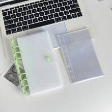 1pc A6 Transparent Sticker Book, Loose-Leaf Binder, Sticker Album, Sticker Pages, Stamp Collection Book, Pocket Book, 3D Stickers, Sticker Book, Photo Storage Sleeves, Book Cover, Trading Card Box, Photo Album, Budget Planner, Diary, Notebook, Office Supplies - Multicolor - View 11