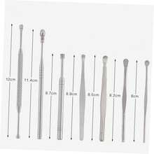 7pcs Stainless Steel Ear Wax Remover For Home Use Ear Wax Picker Tools With Storage Box - 1 - View 3