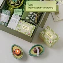 Avocado Scented Candle - Creative Gift Set, Decorative, Handmade Realistic Fruit Soy Wax Candle With Fragrance Diffuser - Green Avocado - View 5