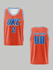 Áo thi đấu bóng rổ Oklahoma City-Thunder 2026 tùy chỉnh, áo thể thao liền thân dành cho nam, áo tập luyện câu lạc bộ, áo bóng rổ, tên và số tùy chỉnh ở mặt trước và mặt sau, độc quyền dành cho người hâm mộ bóng rổ, tùy chỉnh ngày thi đấu, phù hợp cho thể thao thường ngày, tập luyện, mọi mùa, thời trang, tối giản, trang phục thường ngày cá nhân hóa. - Nhiều màu - Xem 9
