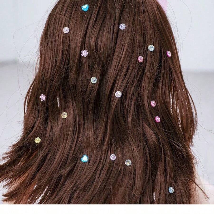 1 Set Magic Diamond Hair Accessories Tools, Girls Hair Styling Tools, Princess Braiding Device, One-Click Operation, Girls Hair Decorations, Hair Glitter, Gem Inlay Device, Hair Accessory Decorative Tools, Colorful Hair Accessory Set, Rhinestone Hair Applicator, Magic Braiding Tools Toy Princess Hair Accessory Gift, Electric Braiding Machine DIY Automatic Braiding Machine, DIY Hairstyle Gem Set Designed For Girls