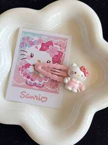 14/15pcs Set (Random Style) Cute Hair Clips, Including Bangs Clips, Perfect Gifts For Valentine's Day, Women's Friendship Day, Carnival, Friends, Lovers, Party Supplies - Multicolor - View 4