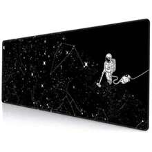 Qualidade Superior: Este Mouse Pad para Jogos possui um design de duas faces. A frente é feita de material suave e macio de alta qualidade para uma sensação confortável, enquanto a parte de trás possui uma base de borracha antiderrapante com bordas finamente costuradas. - Multicolorido - Visão 33