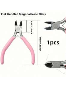 Yiwu Qiyou Accessories Co., LTD 1pc/4pcs Jewelry Plier Tool Set, Includes Needle-Nose Pliers And Bent-Nose Pliers, Suitable For Jewelry Making, Beading, Wiring And More, Multi-Functional Tools, Household Essential