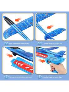2026 Spring Toy - Foam Dart Blaster Showdown - Toy For Kids Rapid Fire - Glider Airplane - Outdoor Shooting Toy - High Quality Toy - Decor - Desktop Decor - Easter Basket Filler - Easter Gift - School Toy - Office Toy - Home Toy - Outdoor Toy - Travel Toy - Classroom Stress Relief Toy - Small Toy - Bath Toy - Birthday Toy - Stress Relief Toy - Perfect Gift - Surprise Gift - Multicolor - View 7