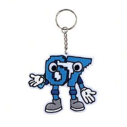 以卡通 67 为主题的钥匙扣，坚固耐用，可个性化定制，是钥匙和包包的理想礼物，也是生日和庆祝活动的独特而古怪的礼物，更是 67 号粉丝的趣味配饰。