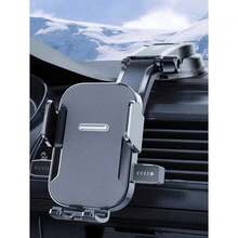 1pc New Car Air Vent Mount Phone Holder, Adjustable Navigation Bracket With Auto Lock Suction Cup Compatible With IPhone, Android Phone, Gift For Birthday, Family, Friends For Summer Air Vent Phone Holder, Car Accessories, Car Phone Holder Car Accessories Phone Accessories Phone Holder For Car Car Phone Holder Phone Holder For Car Compatible With IPhone, Android Phone, Gift For Birthday, Family, Friends For Winter Gifts Birthday Driving Strong Load-Bearing - Grey - View 6