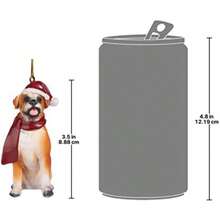 Adornos navideños con diseño de Perros, Charles Cavalier, Color Completo, 1(Boxer) - Multicolor - Ver 3