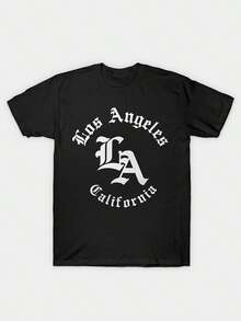 Los Angeles California Gothic Typography - Negro - Ver 1
